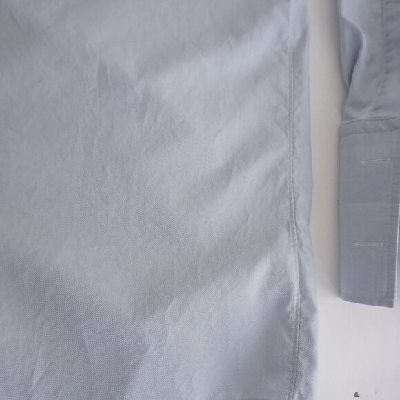 Brooks Brothers Makers Baby Blue Luxury Button Down 100% Cotton Dress Shirt XL - Picture 4 of 9